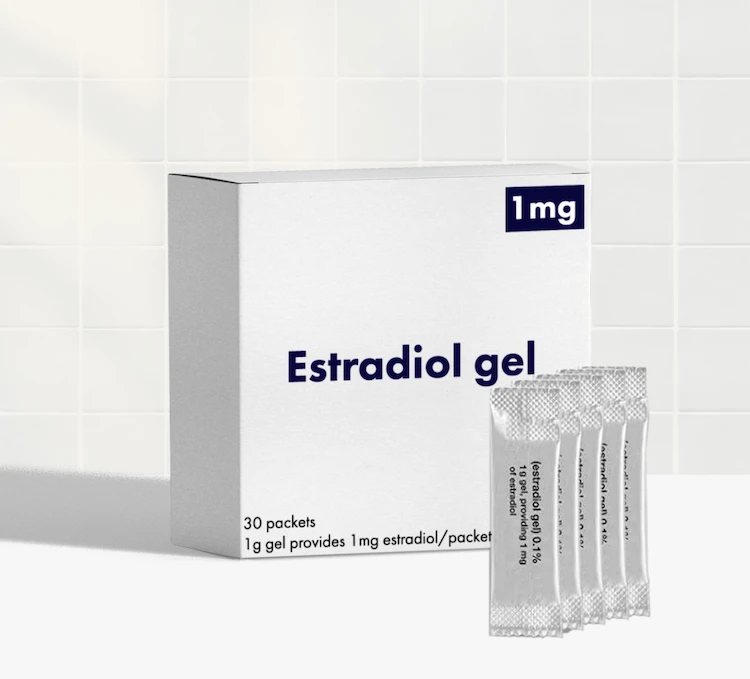 estradiol gel product photo